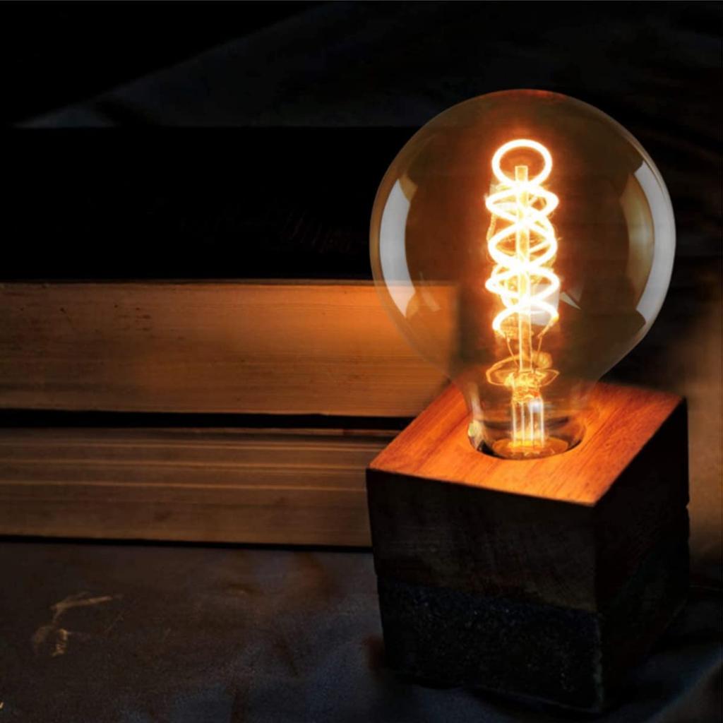 GOENDR LED Edison Bulb, E26 Base, Warm White, 2700K, Edison Bulb, Filament, Candle Color, Full Beam, Stylish, Antique-Style, Indirect Lighting,