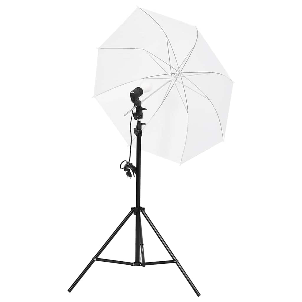 Photo Studio Lighting Set with Stands and Umbrellas