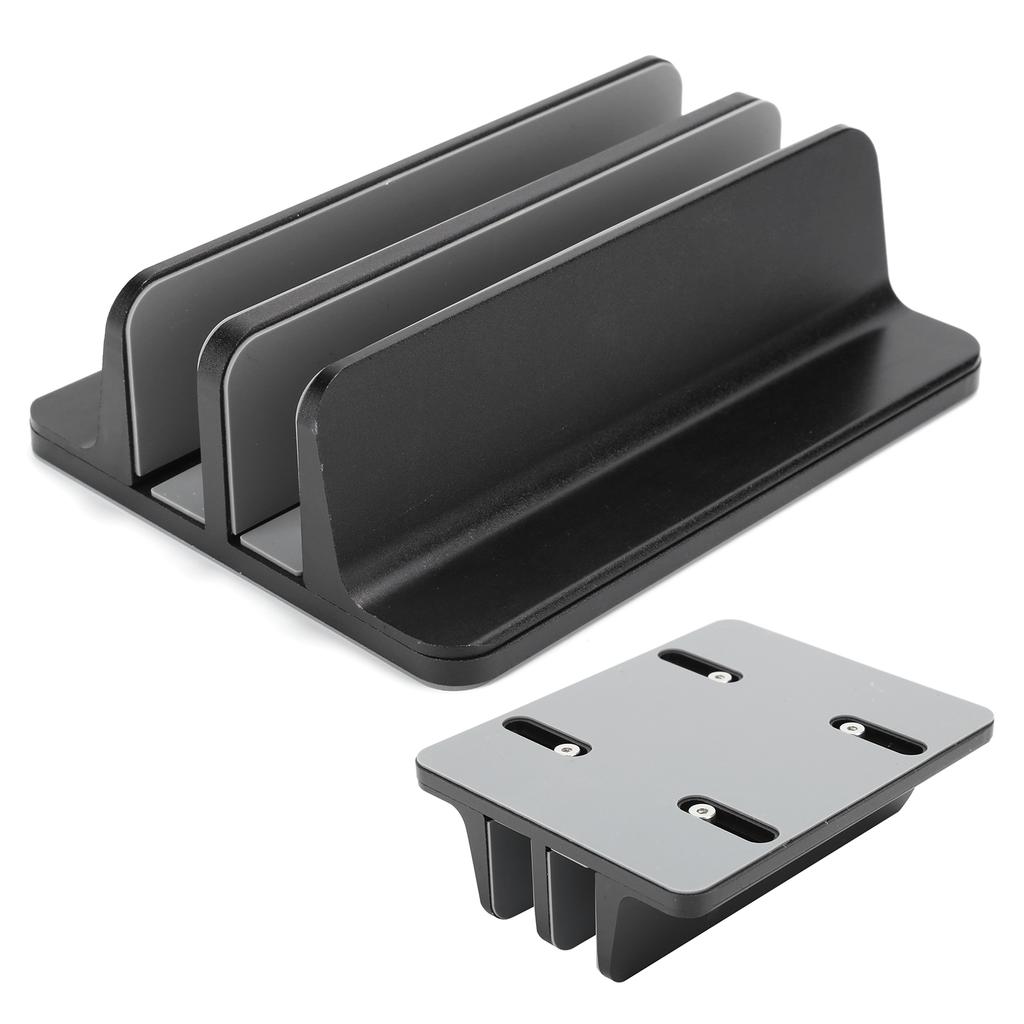 Регулируемая вертикальная подставка для ноутбука, книжная полка, 2 слота, кронштейн, настольный держатель для ноутбука, книги