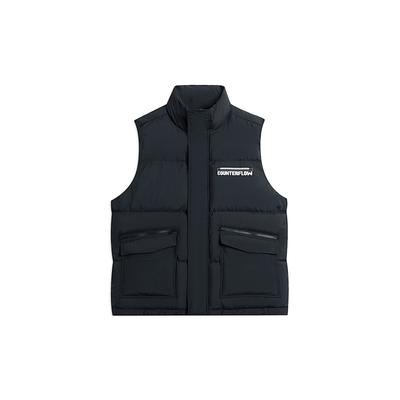 Пуховик с буквенным воротником и подкладкой, верхняя одежда унисекс, черный AMRS095-1