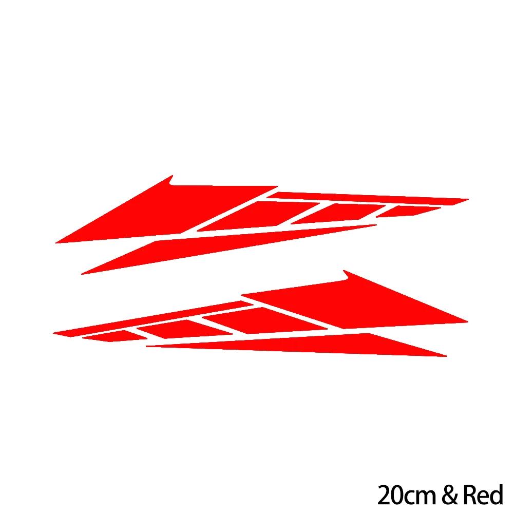 Новые 2 шт. наклейки из ПВХ для мотоциклов, светоотражающие наклейки 20 см/28 см, аксессуары для украшения хвостовой части скутера, декоративные украшения для мотоцикла