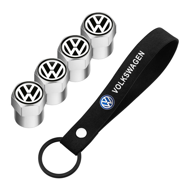 Для VOLKSWAGEN VW Автомобильный замшевый ремешок для ключей Брелок Металлическая крышка вентиляционного клапана шины колеса автомобиля Для Volkswagen GOLF Polo Tiguan VW G