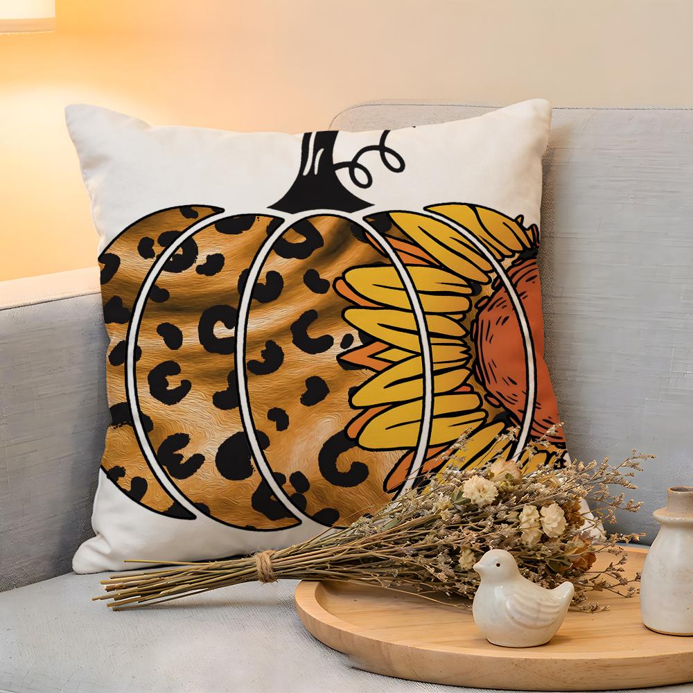 Cushion Cover Linen SkinFriendly Soft Decorative Case For Sofa Home Decor Anime Halloween Pillow cover