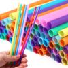 300pcs Straws Big Milkshake Straws Smoothie Straws Beverage Thick Straw For Boba Tea Milkshake Bar Accessories