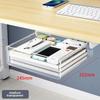 Under-Desk Hidden Drawer Storage Box for Office Workstation