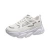 Daddy Women's Shoes Trend Winter 2024 New Retro Casual Little White Shoes Mesh Breathable Thick Sole Heightening Sneakers