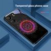 Светящийся Черный Лотос Для Xiaomi Redmi 13C Note13 12 Pro Plus 5G Note 9 13T Pro POCO X6 F5 F6 Черный Чехол для Телефона из Закаленного Стекла
