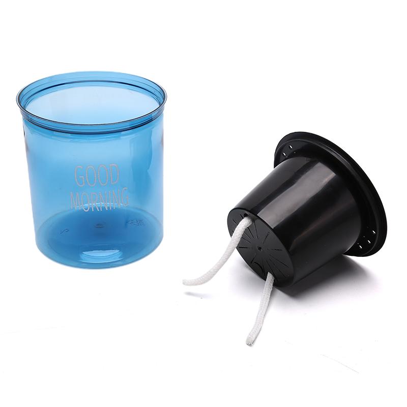 Transparent Flower Pot Self-Watering Plant Flower Pot Home Garden Decoration