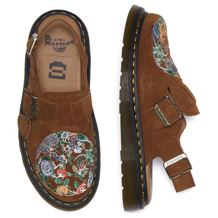 Dr. Martens Модная универсальная низкая повседневная обувь Унисекс Повседневная обувь Коричневый 32170363