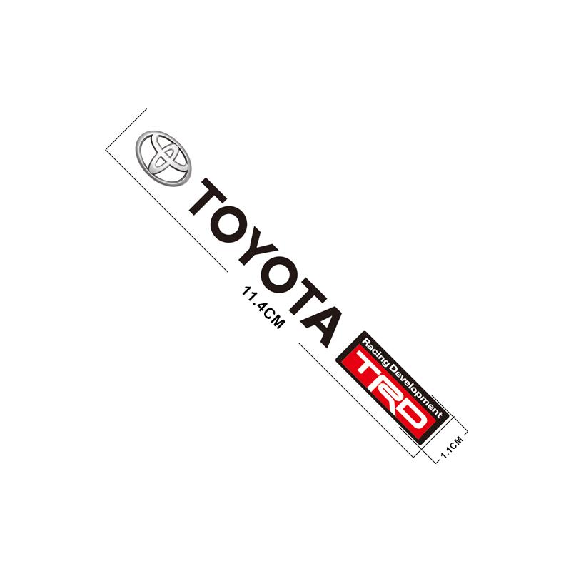 4Pcs Car Emblem Decoration Stickers Decals For Toyota 86 Mirai Supra Prado Alphard Crown Vellfire Sequoia Venza Avalon Prius CHR WY0 lbkr9