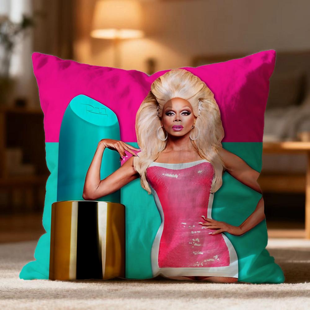 Модная наволочка-подушка R-RRuPaul Мягкая стирающаяся наволочка для подушки Многоцелевая для дивана, кровати, путешествий, офиса