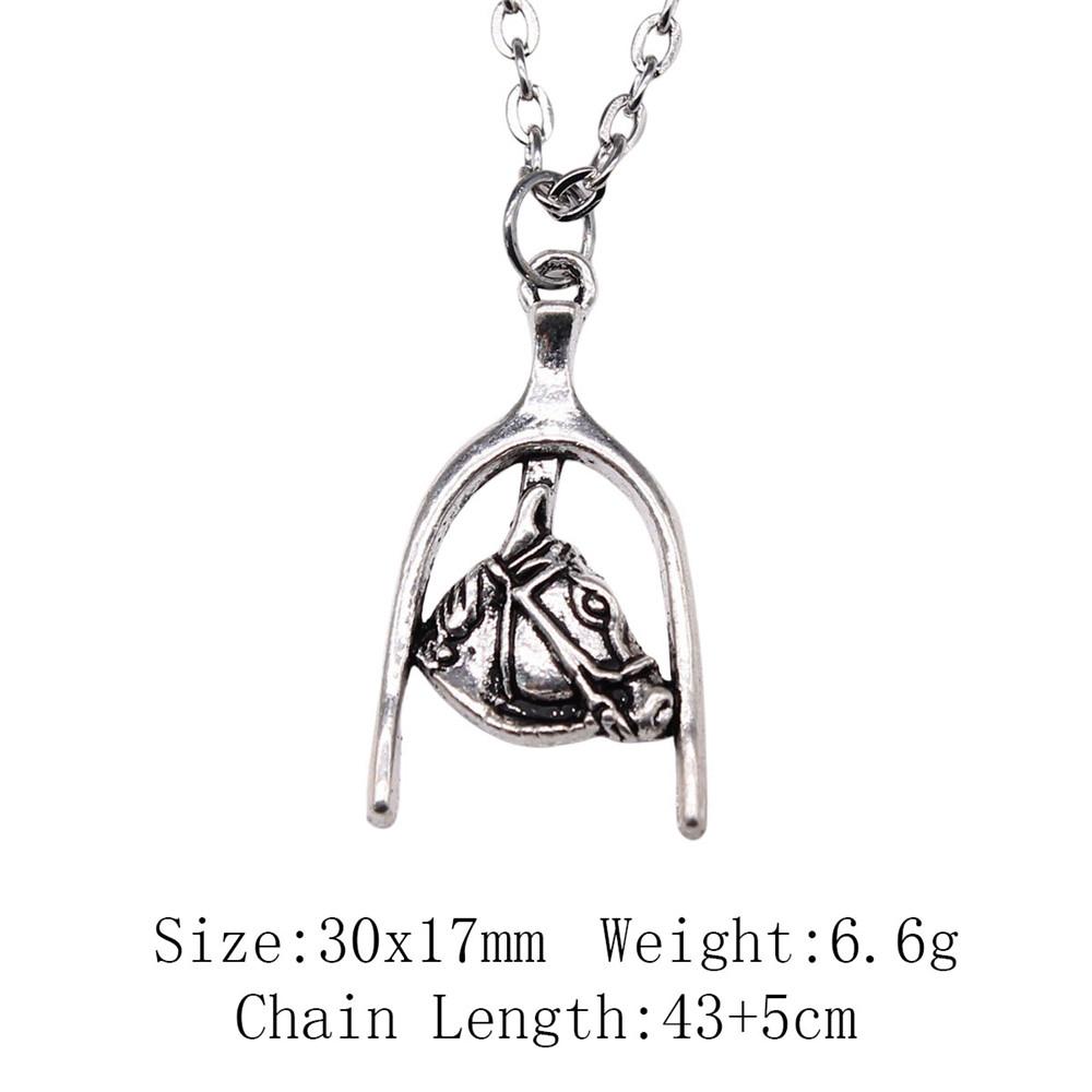 Подарки для женщин винтажное ожерелье лошадь единорог ожерелье на шею 43 см цепи предметы мужское ожерелье