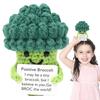 Ручная Вязаная Крючком Кукла Брокколи Вязание Овощ Позитивные Поддержки Брокколи Крючком Игрушка Для Детей Подарок на День Рождения