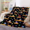 Мультяшный Bubble Bobble Puzzle Bobble Retro Game Мягкое фланелевое одеяло для кроватей, спальни, дивана, пикника, плед для отдыха на открытом воздухе