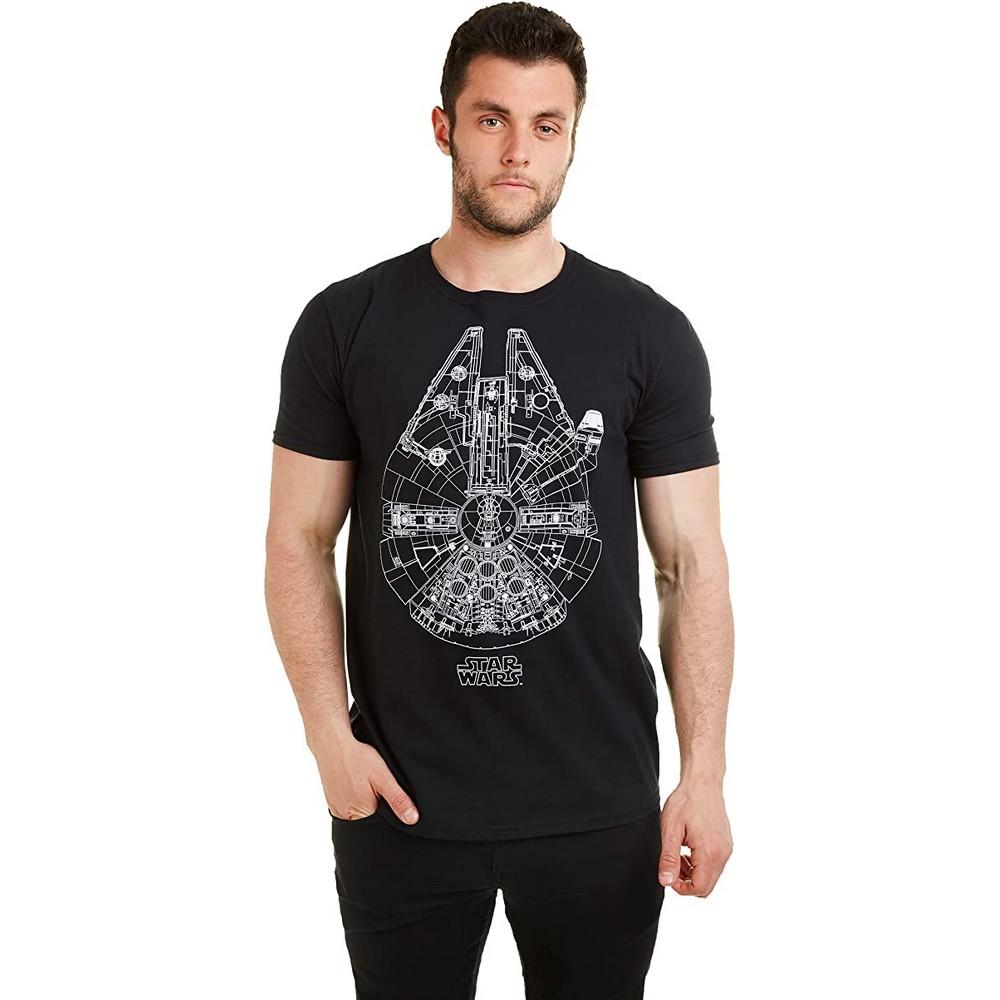 Star Wars Mens Millennium Falcon T-Shirt