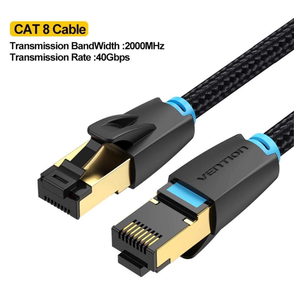 Double Shield Ethernet Extension Cord Durable Cat 8 Patch Cable CAT8 Ethernet Cable  Smart TV