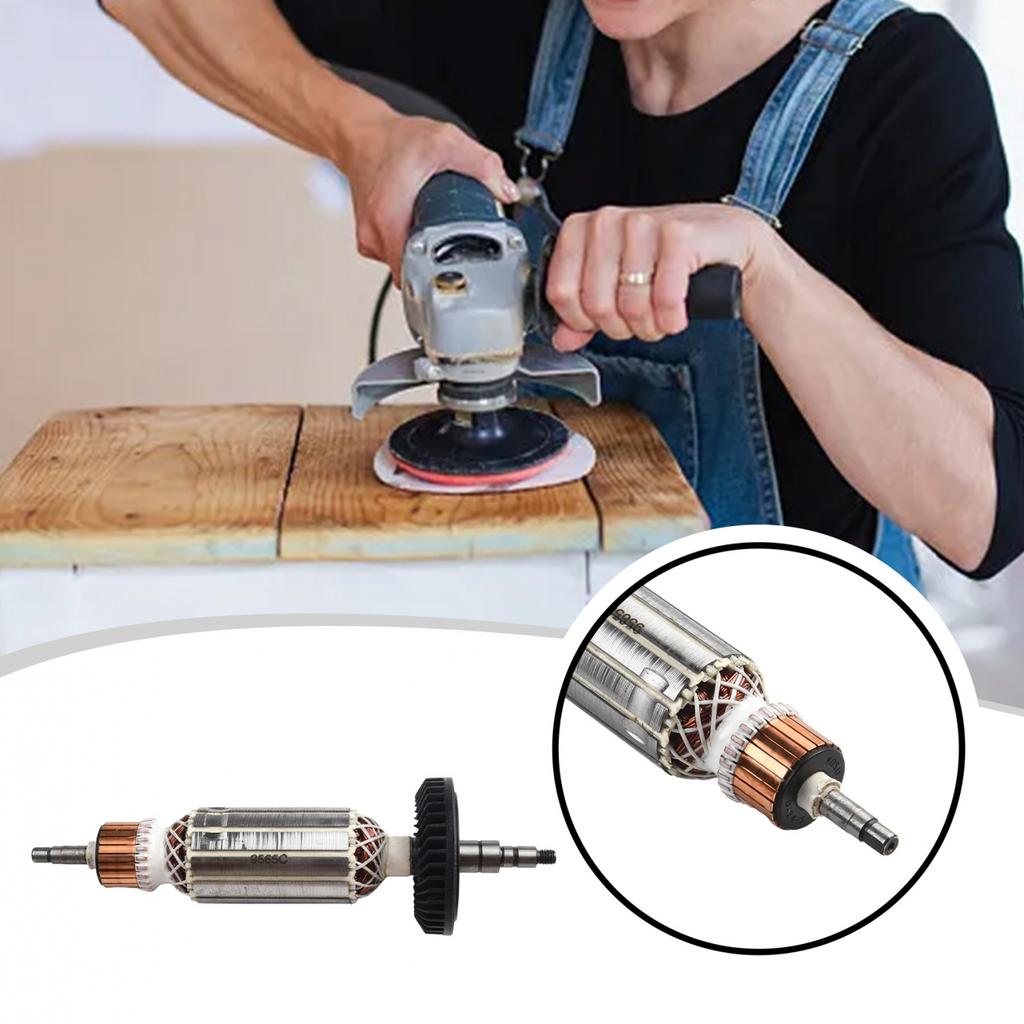 Ротор якоря AC220V-240V для угловой шлифовальной машины 9565C 9565CV 9565CVR 9565PC 9565PCV