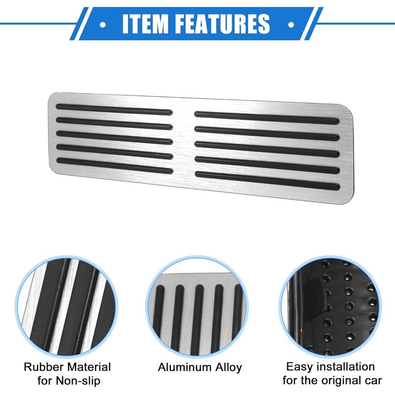 For Tesla Model X Model S Accessories Aluminum alloy Foot Pedal Accelerator Gas Fuel Brake Pedal Rest Pedal Cover Car Styling