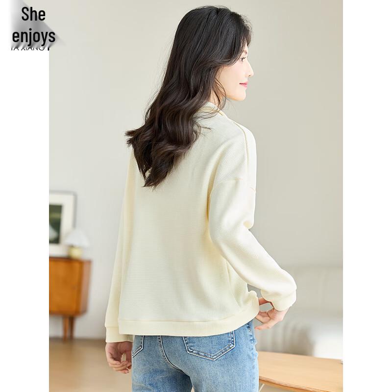 Women's Casual Polo Collar Long-Sleeve Sweatshirt