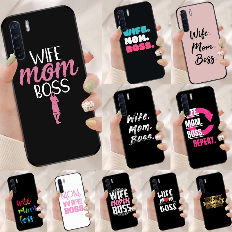 Цитаты Жена Мама Начальница Чехол Для Oppo A94 A54 A40 A60 A80 A98 A78 A18 A38 A58 A16 A76 A96 A17 A77 A74 A57S A15 Чехол