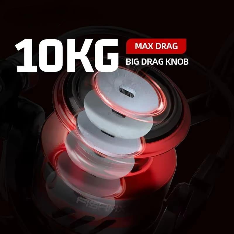 Катушка для спиннинга с металлической шпулей, 12 шарикоподшипников, катушка для ловли карпа, MQ2000-7000, металлическая леска, морская снасть