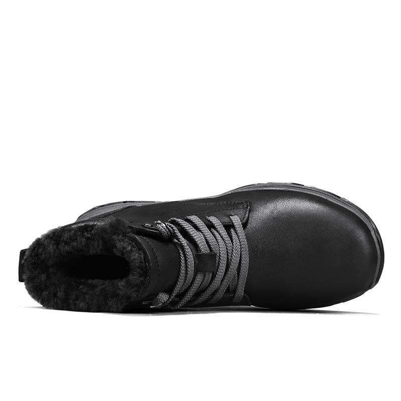 Мужские зимние ботинки, ретро-армейские ботинки, кожаные, противоскользящие, износостойкие, мужские зимние ботинки для активного отдыха