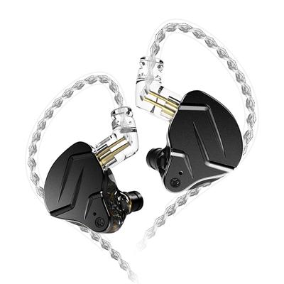 KZ ZSN Pro X IEM Внутриканальные мониторы, Hi-Fi проводные наушники KZ с гибридными двойными драйверами, 1BA, 1DD, Hi-Fi для музыкантов, Съемный кабель, не спутывающийся