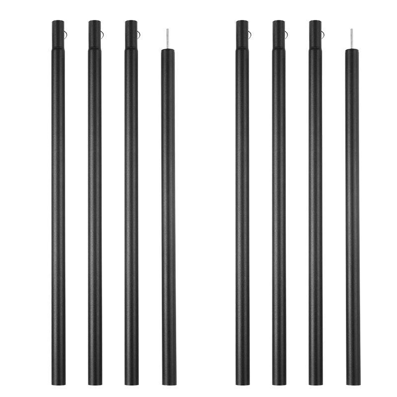 Прочные наружные палаточные опоры Железные навесные шесты для кемпинга