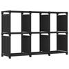 VidaXL Display Shelf 6 Cubes Bookcase Storage Shelf Organizer Storage Rack Home Interior Black 322606