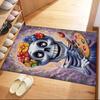 Riding Through Flames Floor Mats for Living Room, Bedroom and Room Decoration Are Suitable for Gifts.