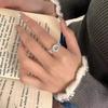 Кольца из стерлингового серебра 925 пробы для женщин Элегантные украшения Синий циркон Кружево Открытые аксессуары Помолвочные украшения Аллергия