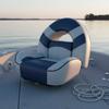 Folding Fishing Boat Seat Lightweight Plastic Marine Seating with Backrest for
