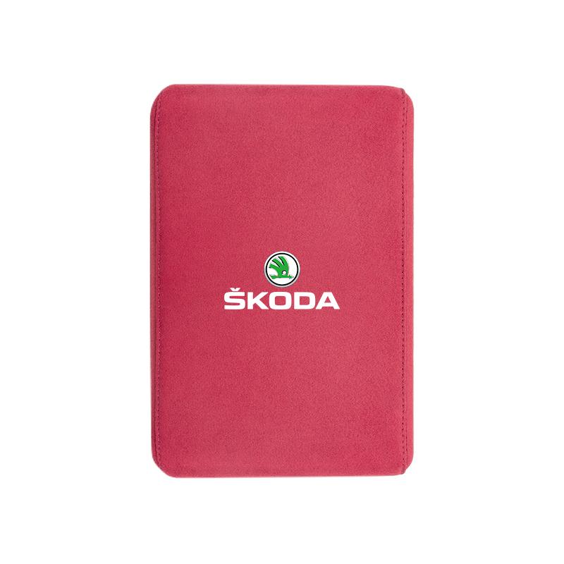 ADV1 Car Armrest Box Pad Suede Handrail Increase Height Mat For Skoda Octavia A5 Mk3 Fabia Kamiq Kodiaq Karoq Rapid Yeti Superb Scala