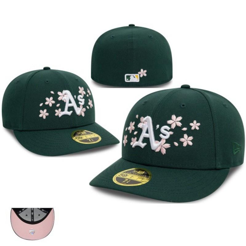 MLB Style Fitted Baseball Cap Unisex Embroidery Sun Hat Outdoor Hip Hop