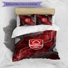 Nottingham Forest Football Printed 3 Pieces Bedding Set, Comfortable Skin Friendly Bedroom Duvet Cover Set