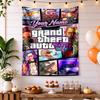 Gta Customize Your Name Tapestry Customizable Wall Tapestry Soft Durable Fabric Suitable for Picnics Four Seasons Decor Unique Gift for Family Friends
