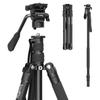 SmallRig Tripod SLR Tripod Compact Aluminum Free Head Tripod with 2 Quick Release Plate for 4 Tiers Center Axis Reversible Monopod Variable 3760B 360°
