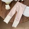 Осенние модные милые штанишки для девочек Детские узкие для маленьких и среднего размера детей и девочек