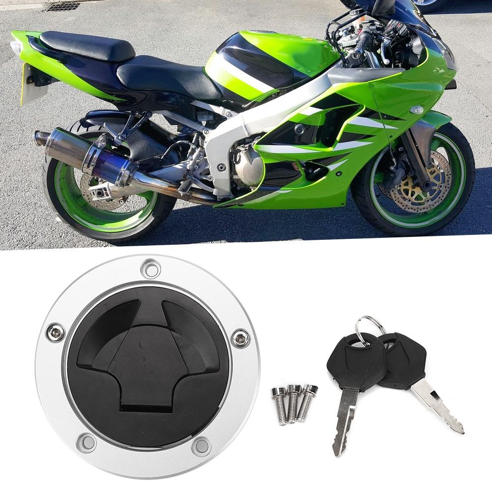 Замок топливного бака мотоцикла с ключом, подходит для Kawasaki Ninja ZX 6R ZX 10R ZX 14R
