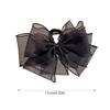 Elegant Black Bowknot Hair Claw for Women Bow Hair Claw Super Fairy Rhinestone Ponytail Braid Hair Claw Clip for Girlfriend
