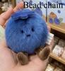 Plush Blueberry Bag Charm Soft Stuffed Fruit Stress Relief Aesthetic Purse Accessories for Women Girls College Present Bag Charm