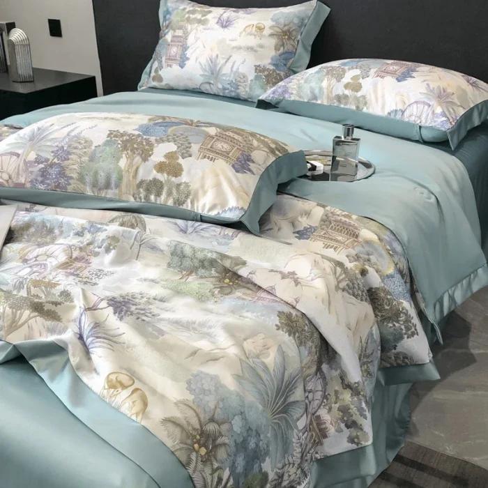 Тенсель Одеяло для кондиционера 4 предмета Летнее Стираемое Шелковое Летнее Прохладное Одеяло Тонкое Сон Голым Ледяной Шелк Летнее Одеяло