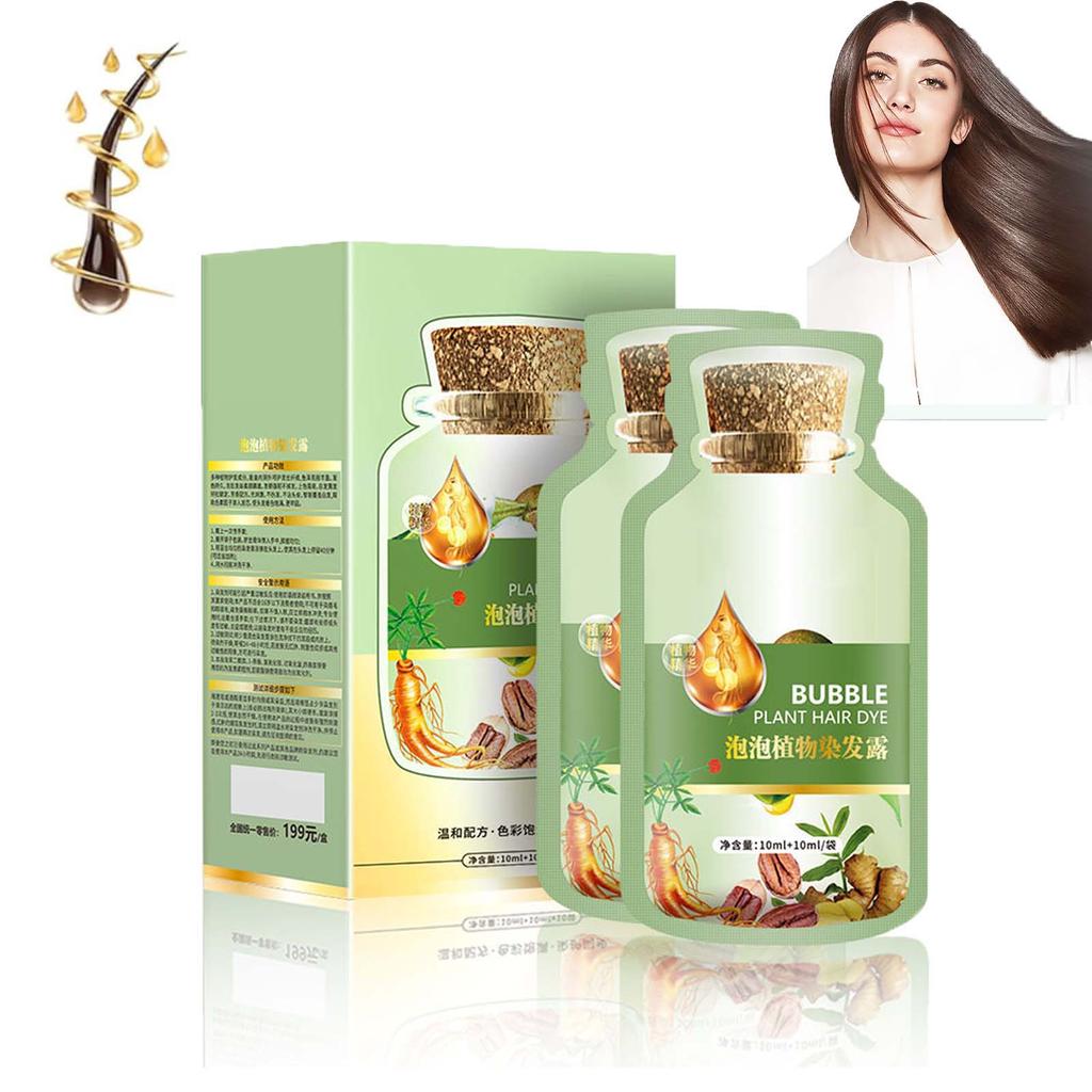 Краска для волос Huang Yi Bubble Plant, Натуральная растительная краска для волос, Новая краска для волос Botanical Bubble, Краска для волос Plant Bubble, Tinte Vegetal Natural Para El Cabello