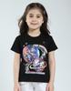 Girls Printed Round Neck Half Sleeve Top