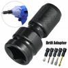 Wrench Hex Drill Chuck Converter For Impact Wrench 1/2inch Drive To 1/4inch Change Socket Adapter