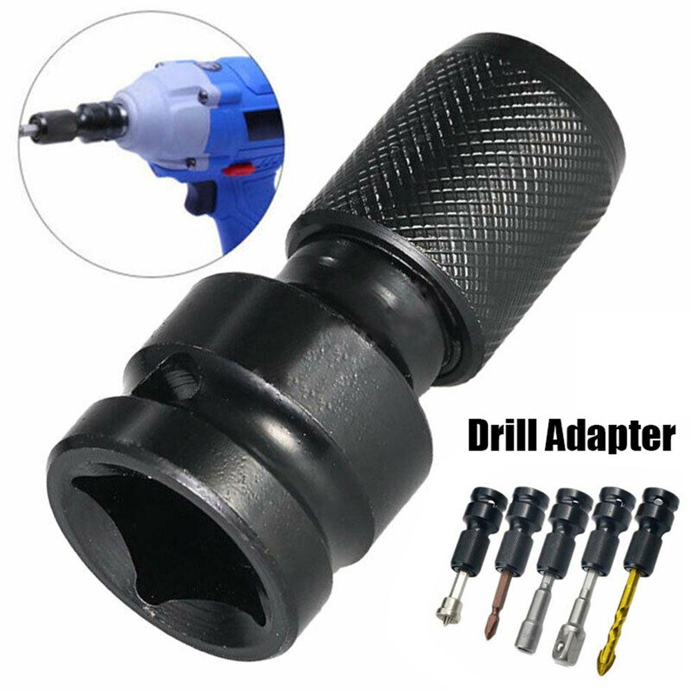 Wrench Hex Drill Chuck Converter For Impact Wrench 1/2inch Drive To 1/4inch Change Socket Adapter