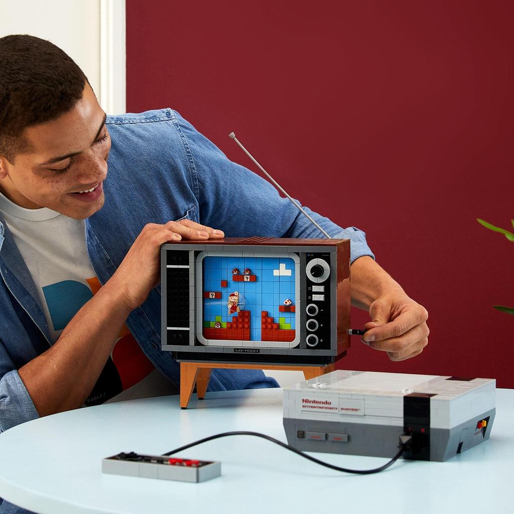 LEGO Super Mario Nintendo Entertainment System Игрушки Подарок на день рождения Блок Рождество Мужчины Женщины Mario Товары Игра 71374 LEGO(р)