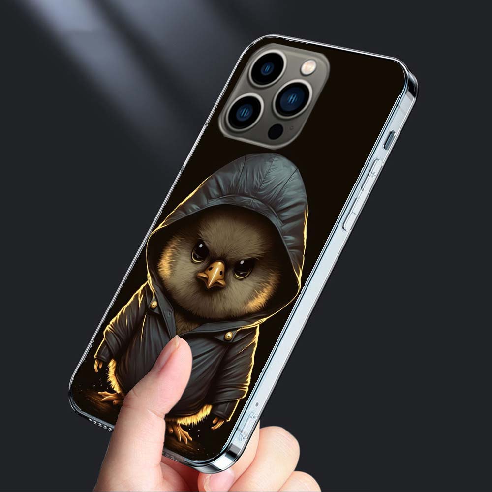 Monkey Frog Pig Cow Bird Cat Animal Phone Case For Iphone 16E 15 Pro 14 Plus 17E 16 17 Pro Max Air 11 12 13 Mini Shockproof C
