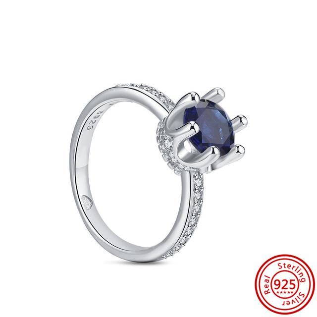 Новое весеннее кольцо с цветочным бантом и перьями, Корона клевера, сверкающее стерлинговое серебро 925 пробы, круглое кольцо, женское оригинальное европейское ювелирное украшение