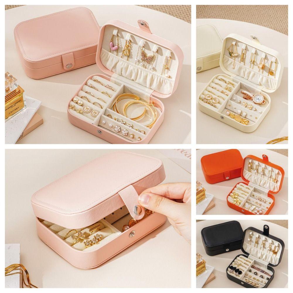 Large Capacity Jewelry Box Waterproof Jewelry Organizer Simple Jewelry Display Case Girls
